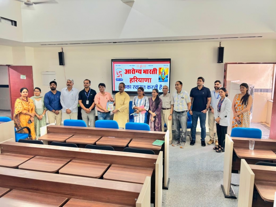 एनआईए पंचकूला और आरोग्य भारती ने स्वस्थ जीवनशैली पर जागरूकता सत्र आयोजित किया